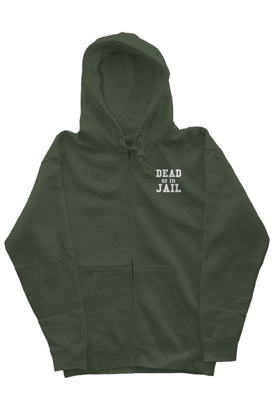 The Standard Zip Heavyweight Hoodie (green)