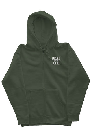 The Standard Zip Heavyweight Hoodie (green)